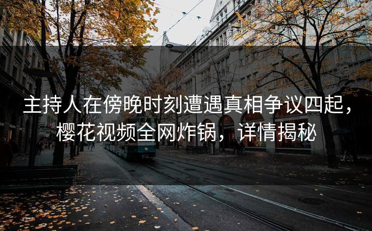 主持人在傍晚时刻遭遇真相争议四起，樱花视频全网炸锅，详情揭秘