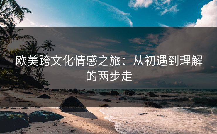 欧美跨文化情感之旅：从初遇到理解的两步走